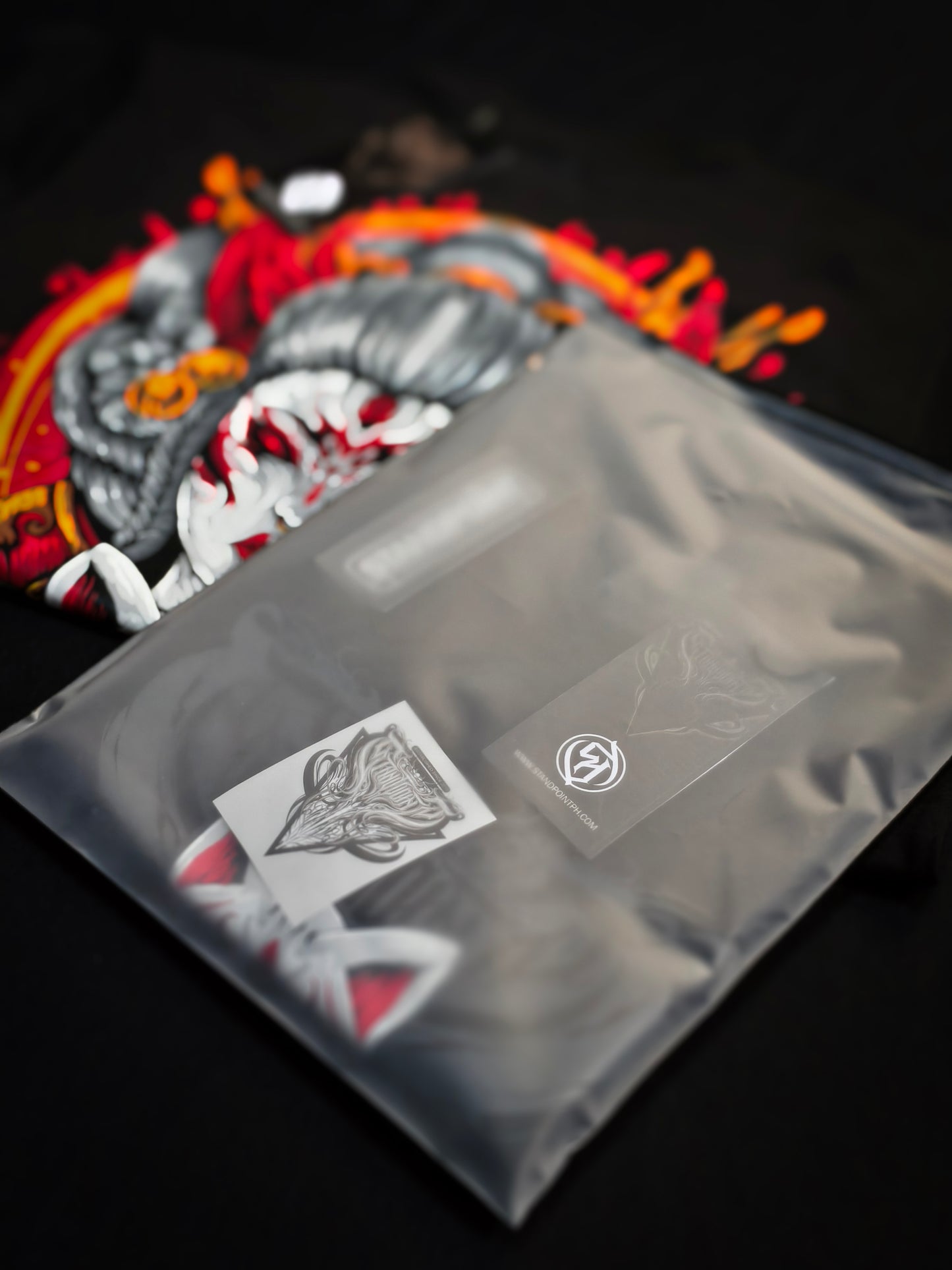 Kitsune Geisha V 2 Black Shirt