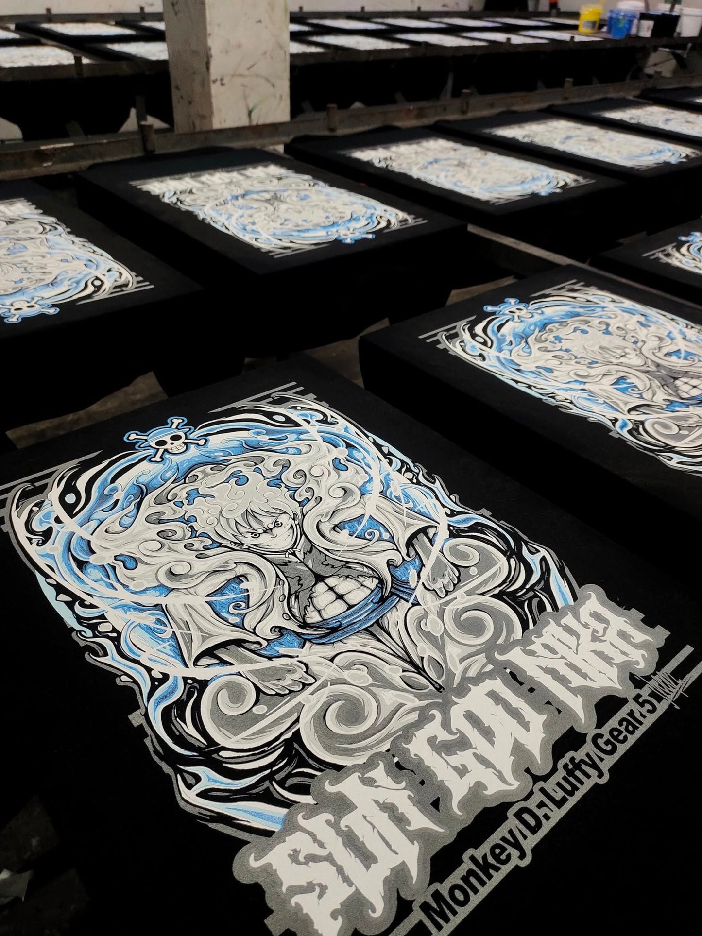 Sun god Nika Luffy Gear 5 Shirt (BLACK)