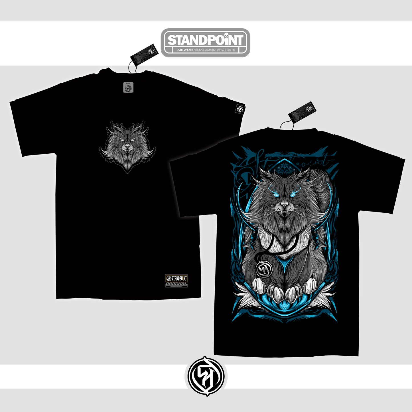 Gothic Cat Black Shirt