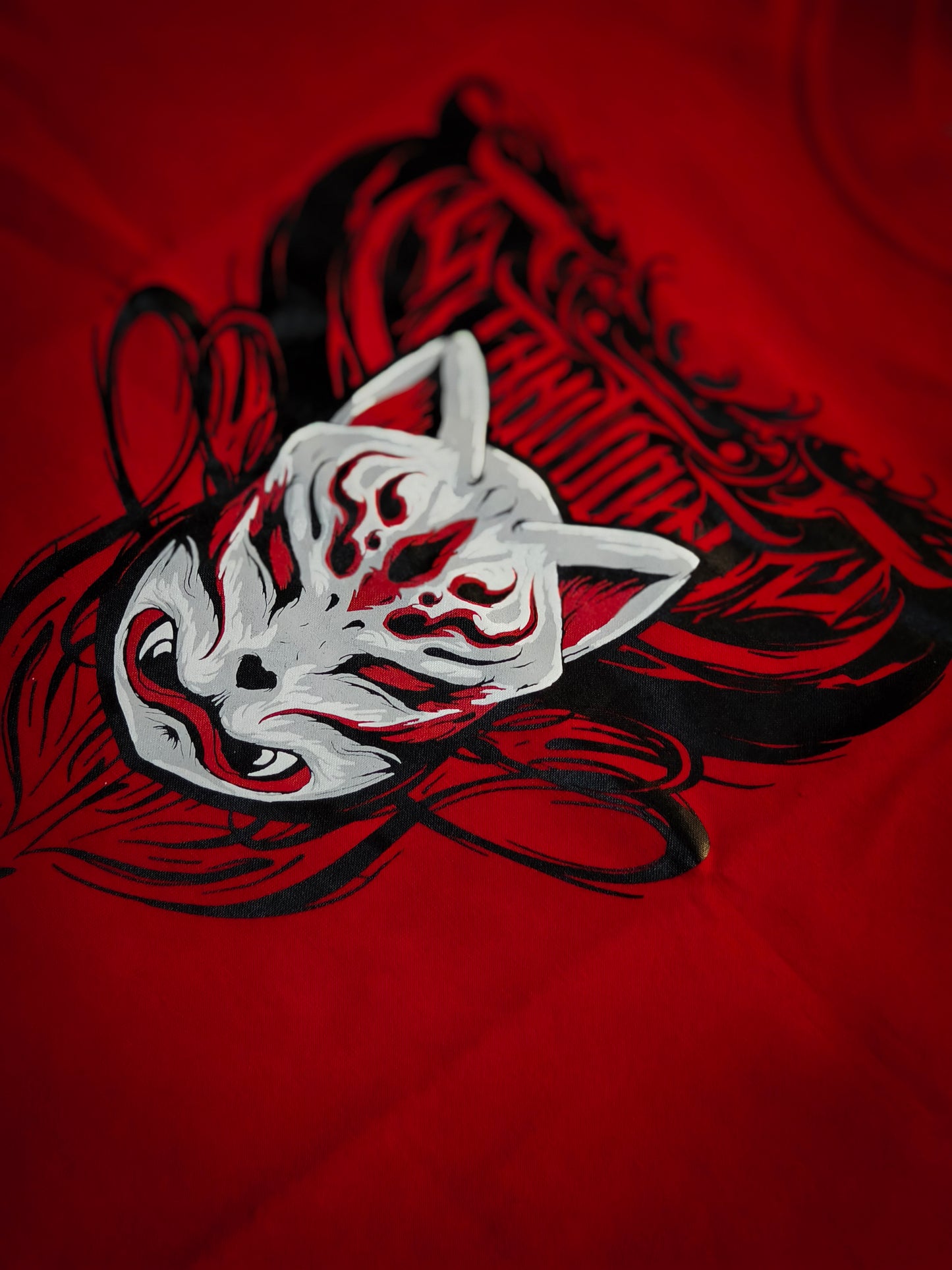 Kitsune Geisha V 2 RED Shirt