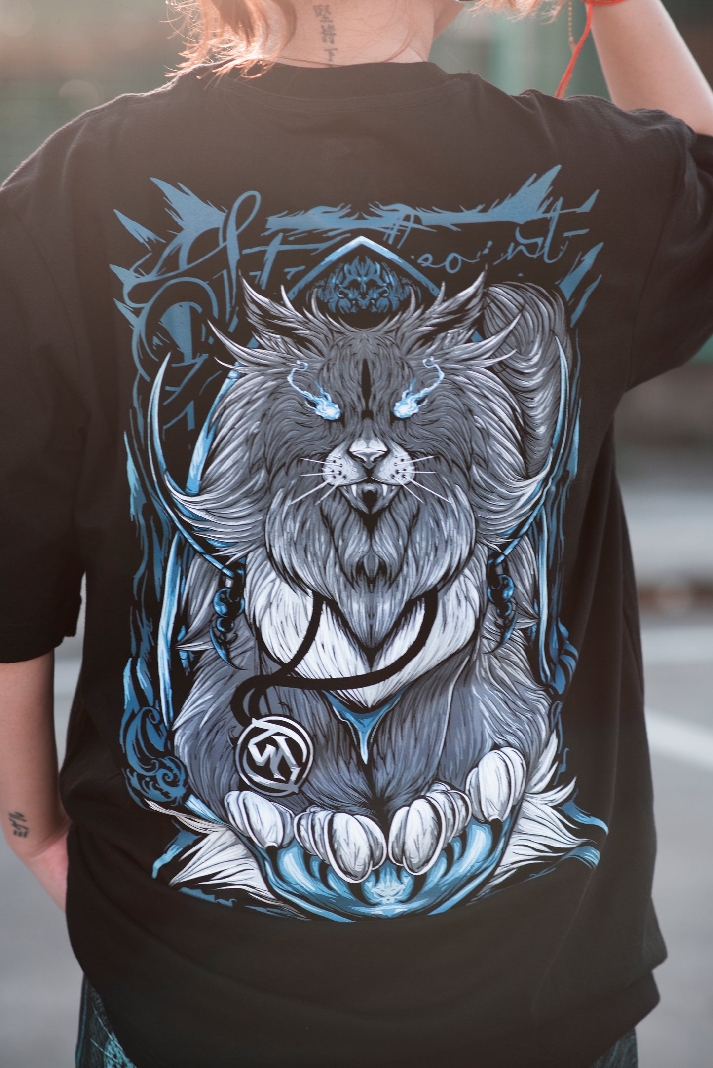 Gothic Cat Black Shirt