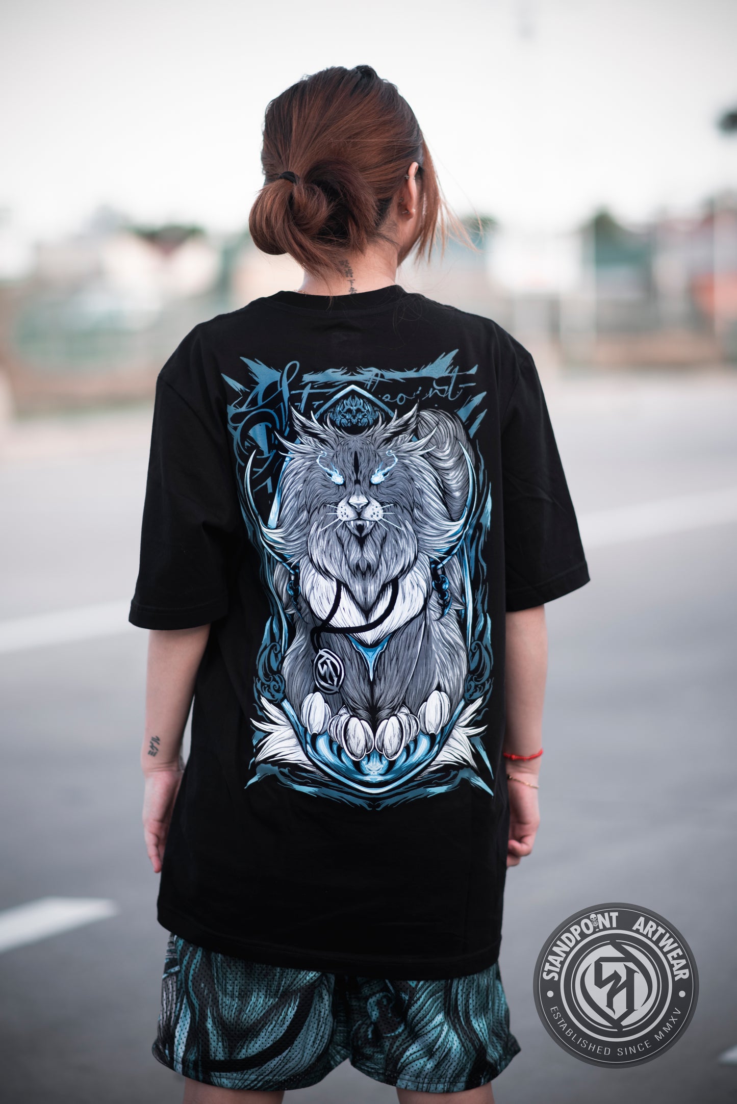 Gothic Cat Black Shirt