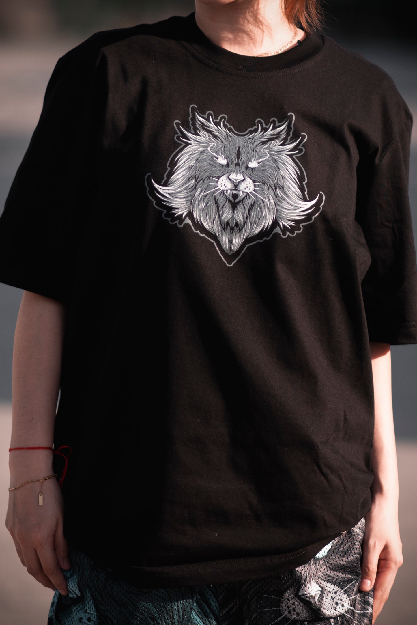 Gothic Cat Black Shirt