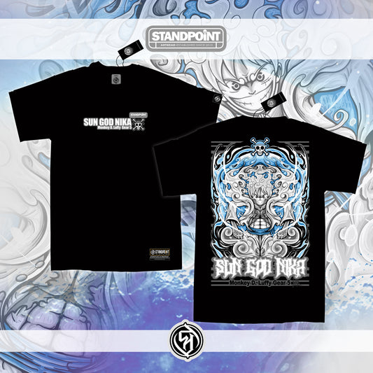 Sun god Nika Luffy Gear 5 Shirt (BLACK)