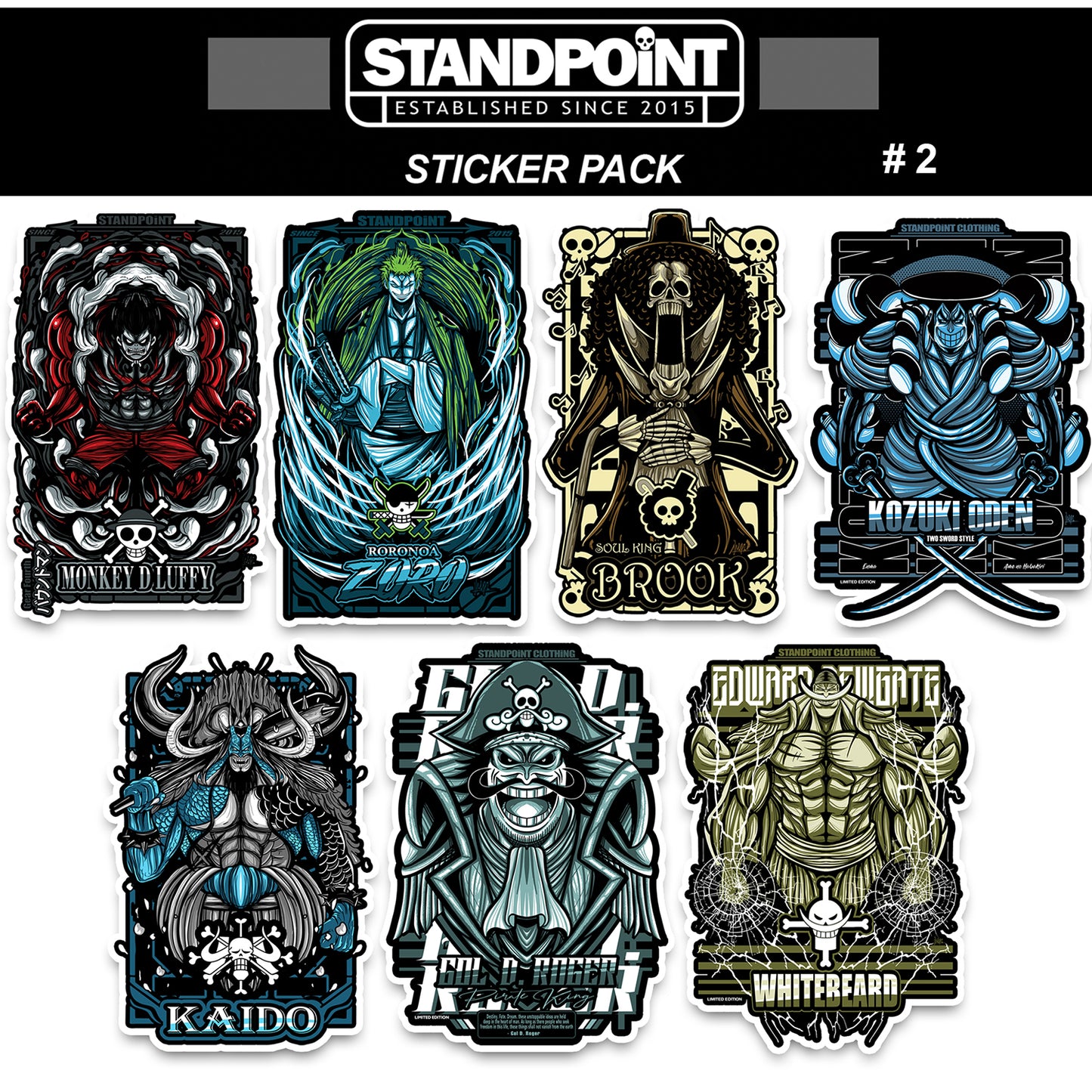 STANDPOINT ™ STICKER PACK #2 (Vinyl Sticker Waterproof Laminated) 7PCS